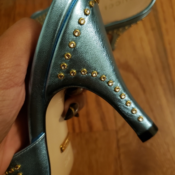 Gucci Exaggerated Point Rhinestone Mules - Picture 7 of 16